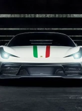 Vorsteiner VX Aero Glossy Carbon Fiber PP 1x1 Front Bumper w/Front Spoiler Ferrari 458 Italia 2010-2015                                     - FRV1110 - Image 3