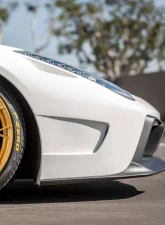 Vorsteiner VX Aero Glossy Carbon Fiber PP 1x1 Front Bumper w/Front Spoiler Ferrari 458 Italia 2010-2015                                     - FRV1110 - Image 6