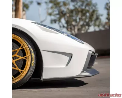 Vorsteiner VX Aero Glossy Carbon Fiber PP 1x1 Front Bumper w/Front Spoiler Ferrari 458 Italia 2010-2015 - FRV1110