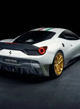Vorsteiner VX Aero Glossy Carbon Fiber PP 1X1 Rear Bumper w/ Rear Diffuser Incl. Exhaust Tips Ferrari 458 Italia 2010-2015                                     - FRV1140 - Image 4