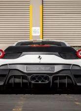 Vorsteiner VX Aero Glossy Carbon Fiber PP 1X1 Rear Bumper w/ Rear Diffuser Incl. Exhaust Tips Ferrari 458 Italia 2010-2015                                     - FRV1140 - Image 5