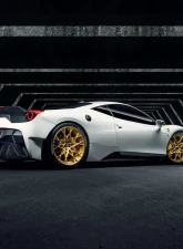Vorsteiner VX Aero Glossy Carbon Fiber PP 1X1 Rear Bumper w/ Rear Diffuser Incl. Exhaust Tips Ferrari 458 Italia 2010-2015                                     - FRV1140 - Image 6
