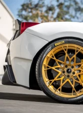 Vorsteiner VX Aero Glossy Carbon Fiber PP 1X1 Rear Bumper w/ Rear Diffuser Incl. Exhaust Tips Ferrari 458 Italia 2010-2015                                     - FRV1140 - Image 7