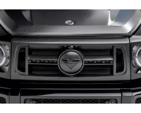 Vorsteiner Glossy Carbon Fiber PP 2x2 Front Grille w/ Separate Center V Part Piece Mercedes Benz G63 AMG 2018+