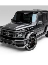 Vorsteiner Glossy Carbon Fiber PP 2x2 Front Grille w/ Separate Center V Part Piece Mercedes Benz G63 AMG 2018+                                     - MEV2005 - Image 10
