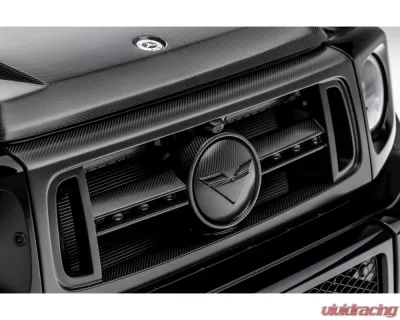 Vorsteiner Glossy Carbon Fiber PP 2x2 Front Grille w/ Separate Center V Part Piece Mercedes Benz G63 AMG 2018+ - MEV2005