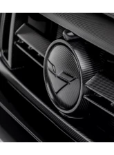 Vorsteiner Glossy Carbon Fiber PP 2x2 Front Grille w/ Separate Center V Part Piece Mercedes Benz G63 AMG 2018+                                     - MEV2005 - Image 3