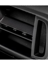Vorsteiner Glossy Carbon Fiber PP 2x2 Front Grille w/ Separate Center V Part Piece Mercedes Benz G63 AMG 2018+                                     - MEV2005 - Image 4
