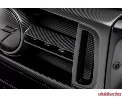 Vorsteiner Glossy Carbon Fiber PP 2x2 Front Grille w/ Separate Center V Part Piece Mercedes Benz G63 AMG 2018+ - MEV2005