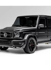 Vorsteiner Glossy Carbon Fiber PP 2x2 Front Grille w/ Separate Center V Part Piece Mercedes Benz G63 AMG 2018+                                     - MEV2005 - Image 8