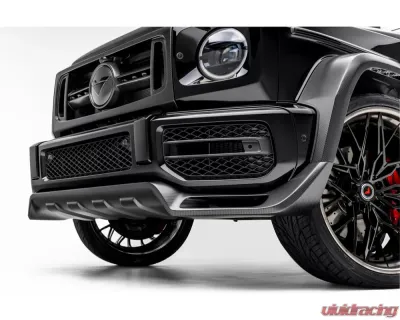 Vorsteiner Glossy Carbon Fiber PP 2x2 Front Grille w/ Separate Center V Part Piece Mercedes Benz G63 AMG 2018+ - MEV2005