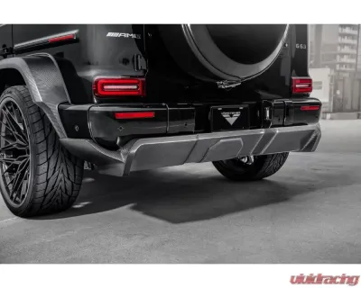 Vorsteiner Glossy Carbon Fiber PP 2x2 Rear Diffuser Mercedes Benz G63 AMG 2018+ - MEV2050