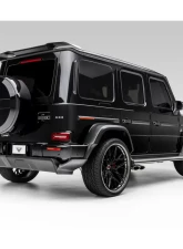 Vorsteiner Glossy Carbon Fiber PP 2x2 Rear Diffuser Mercedes Benz G63 AMG 2018+                                     - MEV2050 - Image 6