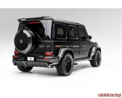 Vorsteiner Glossy Carbon Fiber PP 2x2 Rear Diffuser Mercedes Benz G63 AMG 2018+ - MEV2050