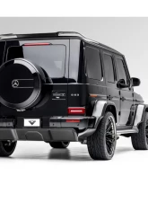 Vorsteiner Glossy Carbon Fiber PP 2x2 Rear Diffuser Mercedes Benz G63 AMG 2018+                                     - MEV2050 - Image 9