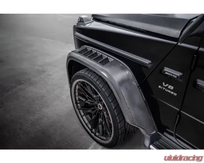 Vorsteiner Glossy Carbon Fiber PP 2x2 4 Fenders Mercedes Benz G63 AMG 2018+ - MEV2090