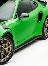 Vorsteiner 2x2 Satin Carbon Fiber PP Side Skirts Porsche 991 GT2 GW9 Aero Program 2017-2019                                     - POV2031 - Image 2