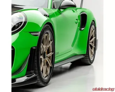Vorsteiner 2x2 Satin Carbon Fiber PP Side Skirts Porsche 991 GT2 GW9 Aero Program 2017-2019 - POV2031
