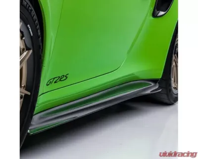Vorsteiner 2x2 Satin Carbon Fiber PP Side Skirts Porsche 991 GT2 GW9 Aero Program 2017-2019 - POV2031