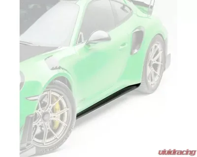 Vorsteiner 2x2 Satin Carbon Fiber PP Side Skirts Porsche 991 GT2 GW9 Aero Program 2017-2019 - POV2031
