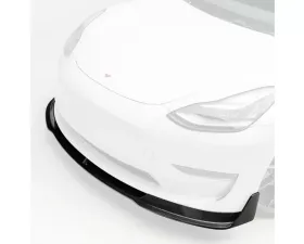 Vorsteiner Volta Glossy Carbon Fiber PP 2x2 Aero Front Spoiler Tesla Model 3 2017+