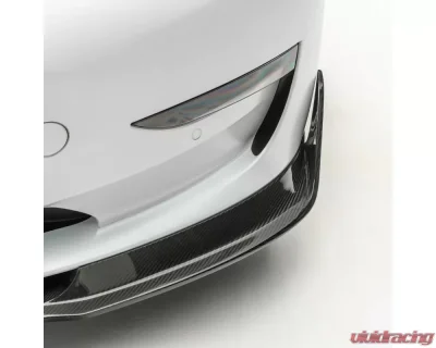 Vorsteiner Volta Glossy Carbon Fiber PP 2x2 Aero Front Spoiler Tesla Model 3 2017+ - TEV1010