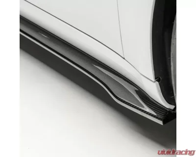 Vorsteiner Volta Aero 2x2 Glossy PP Carbon Fiber Side Skirt Tesla Model 3 2017+ - TEV1030