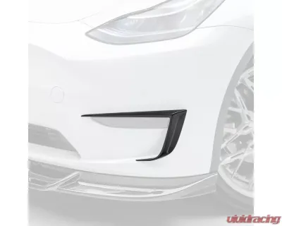 Vorsteiner Glossy Carbon Fiber PP 2x2 Add-On Aero Bumper Flares Tesla Model Y 2020+ - TEV2010