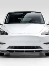 Vorsteiner Glossy Carbon Fiber PP 2x2 Add-On Aero Bumper Flares Tesla Model Y 2020+                                     - TEV2010 - Image 5