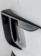 Vorsteiner Glossy Carbon Fiber PP 2x2 Add-On Aero Bumper Flares Tesla Model Y 2020+                                     - TEV2010 - Image 7
