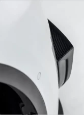 Vorsteiner Glossy Carbon Fiber PP 2x2 Add-On Aero Bumper Flares Tesla Model Y 2020+                                     - TEV2010 - Image 8