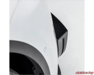 Vorsteiner Glossy Carbon Fiber PP 2x2 Add-On Aero Bumper Flares Tesla Model Y 2020+ - TEV2010