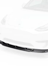 Vorsteiner Glossy Carbon Fiber PP 2x2 Aero Front Spoiler Tesla Model Y 2020+                                     - TEV2020 - Image 7