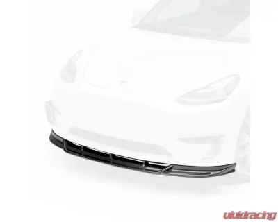 Vorsteiner Glossy Carbon Fiber PP 2x2 Aero Front Spoiler Tesla Model Y 2020+ - TEV2020