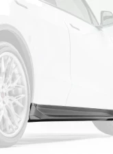 Vorsteiner Glossy Carbon Fiber PP 2x2 Aero Side Skirts Tesla Model Y 2020+                                     - TEV2030 - Image 7