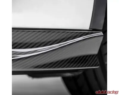 Vorsteiner Glossy Carbon Fiber PP 2x2 Aero Side Skirts Tesla Model Y 2020+ - TEV2030