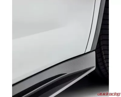 Vorsteiner Glossy Carbon Fiber PP 2x2 Aero Side Skirts Tesla Model Y 2020+ - TEV2030