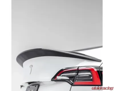 Vorsteiner Glossy Carbon Fiber PP 2x2 Aero Decklid Spoiler Tesla Model Y 2020+ - TEV2060