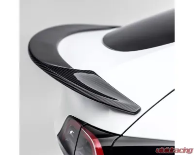 Vorsteiner Glossy Carbon Fiber PP 2x2 Aero Decklid Spoiler Tesla Model Y 2020+ - TEV2060