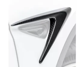 Vorsteiner Glossy Carbon Fiber PP 2x2 Add-On Aero Fender Vents Tesla Model Y 2020+