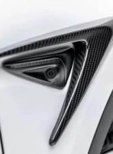 Vorsteiner Glossy Carbon Fiber PP 2x2 Add-On Aero Fender Vents Tesla Model Y 2020+                                     - TEV2090 - Image 2