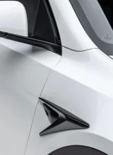 Vorsteiner Glossy Carbon Fiber PP 2x2 Add-On Aero Fender Vents Tesla Model Y 2020+                                     - TEV2090 - Image 4