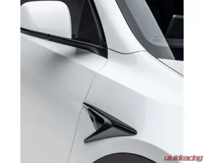 Vorsteiner Glossy Carbon Fiber PP 2x2 Add-On Aero Fender Vents Tesla Model Y 2020+ - TEV2090