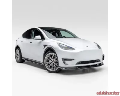 Vorsteiner Glossy Carbon Fiber PP 2x2 Add-On Aero Fender Vents Tesla Model Y 2020+ - TEV2090