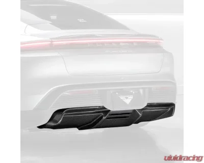 Vorsteiner PP 2x2 Glossy Carbon Fiber Aero Rear Diffuser Porsche Taycan Turbo | Turbo S GW9 2020-2022 - POV3050