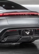 Vorsteiner PP 2x2 Glossy Carbon Fiber Aero Rear Diffuser Porsche Taycan Turbo | Turbo S GW9 2020-2022                                     - POV3050 - Image 2