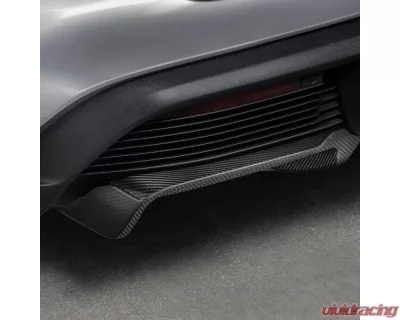 Vorsteiner PP 2x2 Glossy Carbon Fiber Aero Rear Diffuser Porsche Taycan Turbo | Turbo S GW9 2020-2022 - POV3050