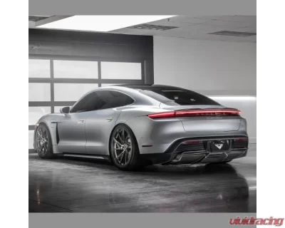 Vorsteiner PP 2x2 Glossy Carbon Fiber Aero Rear Diffuser Porsche Taycan Turbo | Turbo S GW9 2020-2022 - POV3050