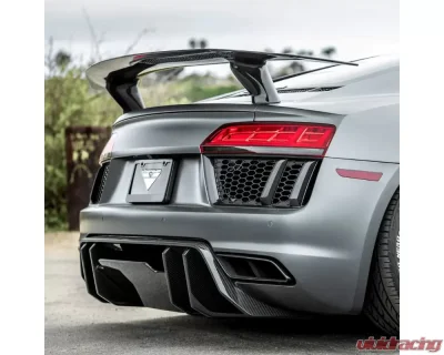 Vorsteiner Glossy Carbon Fiber 2x2 Aero Rear Diffuser Audi R8 2017-2022 - VUD2150