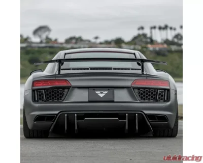 Vorsteiner Glossy Carbon Fiber 2x2 Aero Rear Diffuser Audi R8 2017-2022 - VUD2150